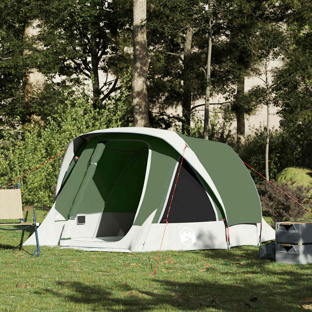Camping Tent Cabin 4-Person Waterproof in Green