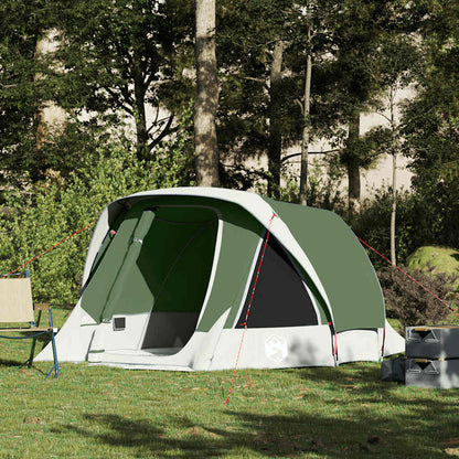 Camping Tent Cabin 4-Person Waterproof in Green
