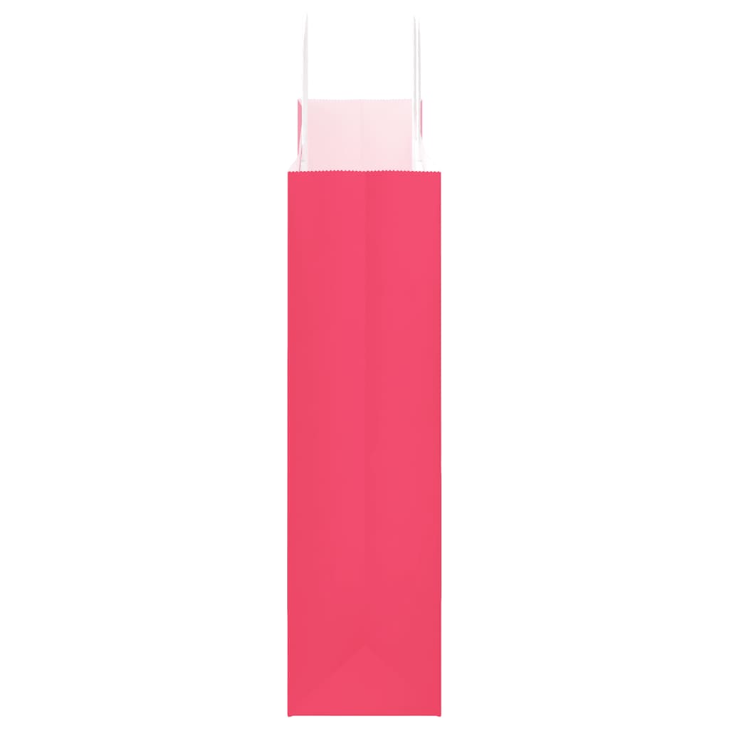 vidaXL Paper Bags 250 pcs with Handles Pink 32x12x42 cm 6