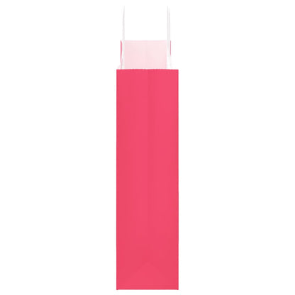 vidaXL Paper Bags 250 pcs with Handles Pink 32x12x42 cm 6