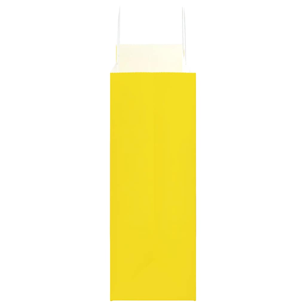 vidaXL Paper Bags 250 pcs with Handles Yellow 32x17x44 cm 6