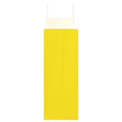 vidaXL Paper Bags 250 pcs with Handles Yellow 32x17x44 cm 6