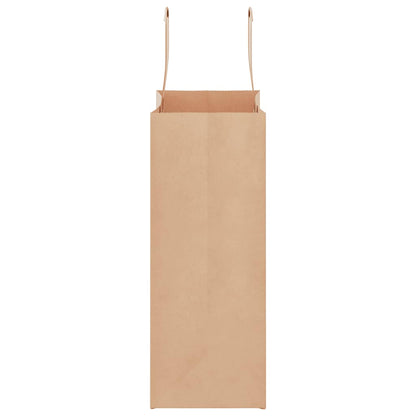 vidaXL Paper Bags 250 pcs with Handles Brown 21x11x28 cm 6