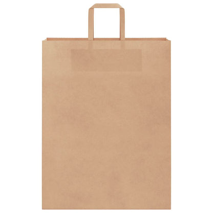 vidaXL Paper Bags 250 pcs with Handles Brown 32x12x42 cm 5