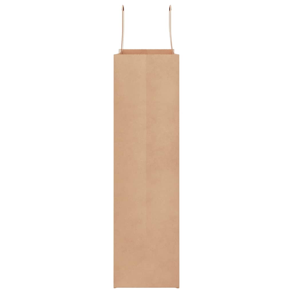 vidaXL Paper Bags 250 pcs with Handles Brown 32x12x42 cm 6