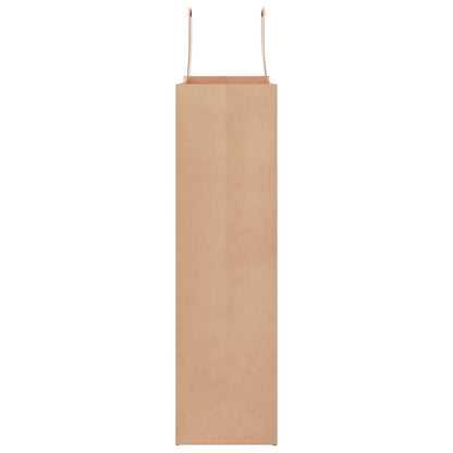 vidaXL Paper Bags 250 pcs with Handles Brown 32x12x42 cm 6
