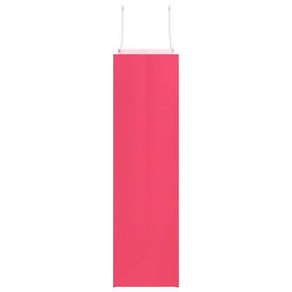 vidaXL Paper Bags 250 pcs with Handles Pink 32x12x42 cm 6