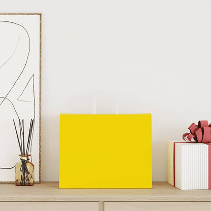 Paper Bags with Handles 250 Depth 22 cm Yellow 24 cm