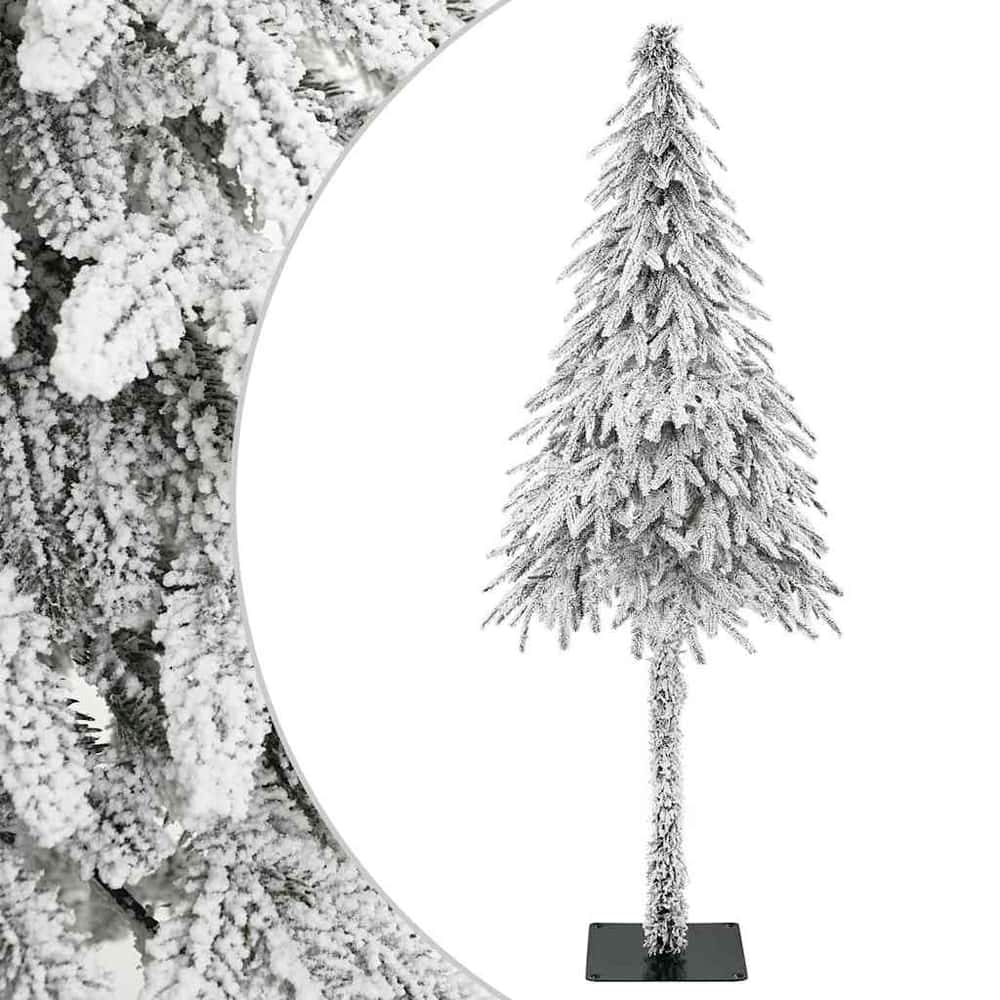 Artificial Christmas Tree White Polyethylene Metal
