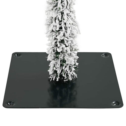 vidaXL Artificial Christmas Tree White 150 cm Polyethylene and Metal 5