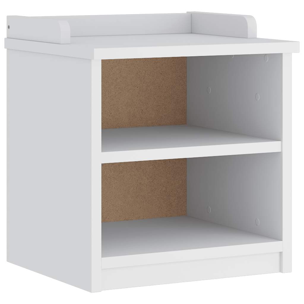 vidaXL Hallway Bench "SANDNES" White 45x40x50 cm Solid Wood Pine 2