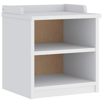 vidaXL Hallway Bench "SANDNES" White 45x40x50 cm Solid Wood Pine 2