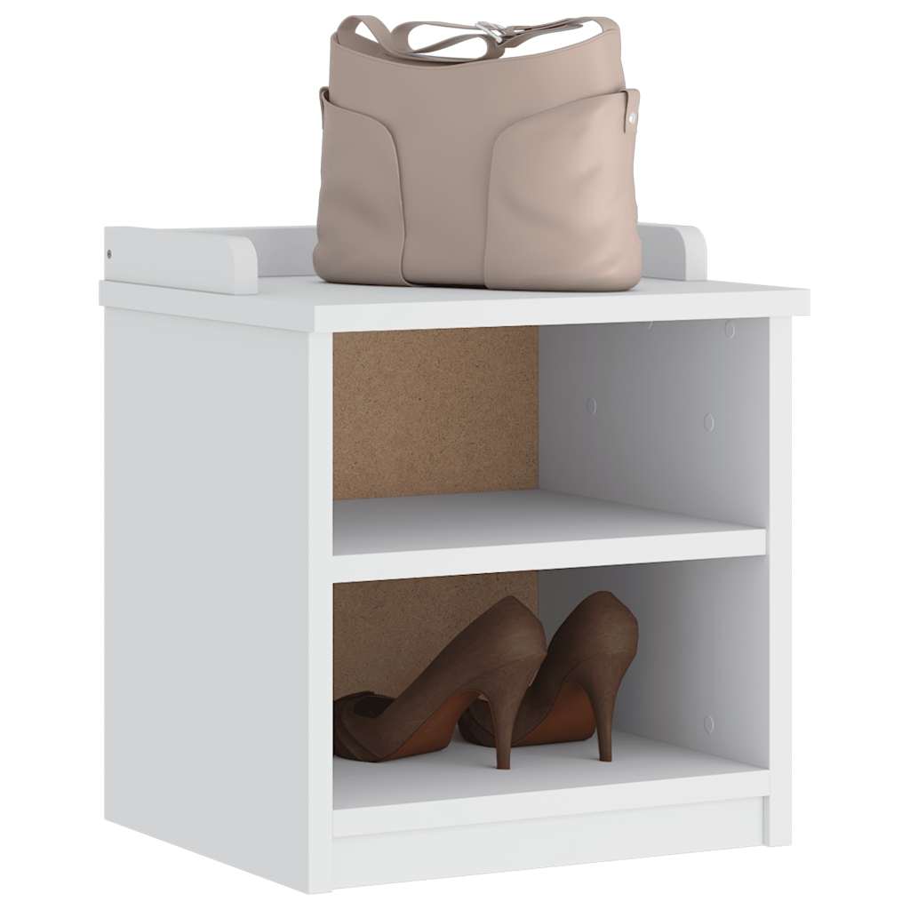 vidaXL Hallway Bench "SANDNES" White 45x40x50 cm Solid Wood Pine 1