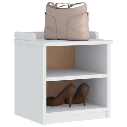 vidaXL Hallway Bench "SANDNES" White 45x40x50 cm Solid Wood Pine 1
