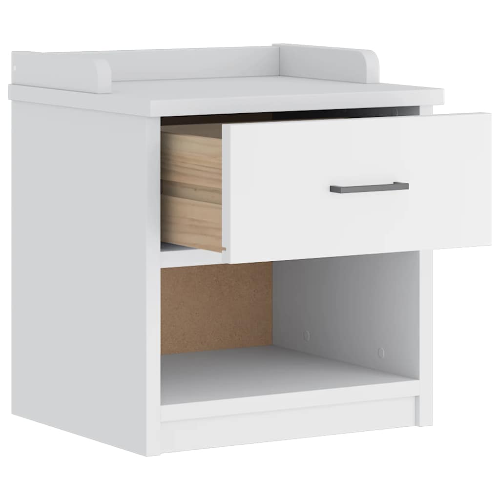 vidaXL Hallway Bench SANDNES White 45x40x50 cm Solid Wood Pine 5