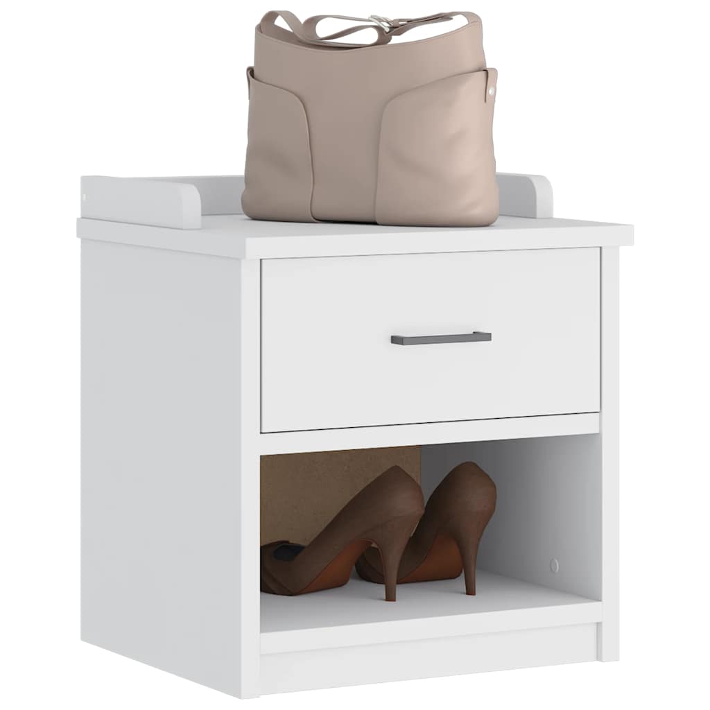 vidaXL Hallway Bench SANDNES White 45x40x50 cm Solid Wood Pine 1