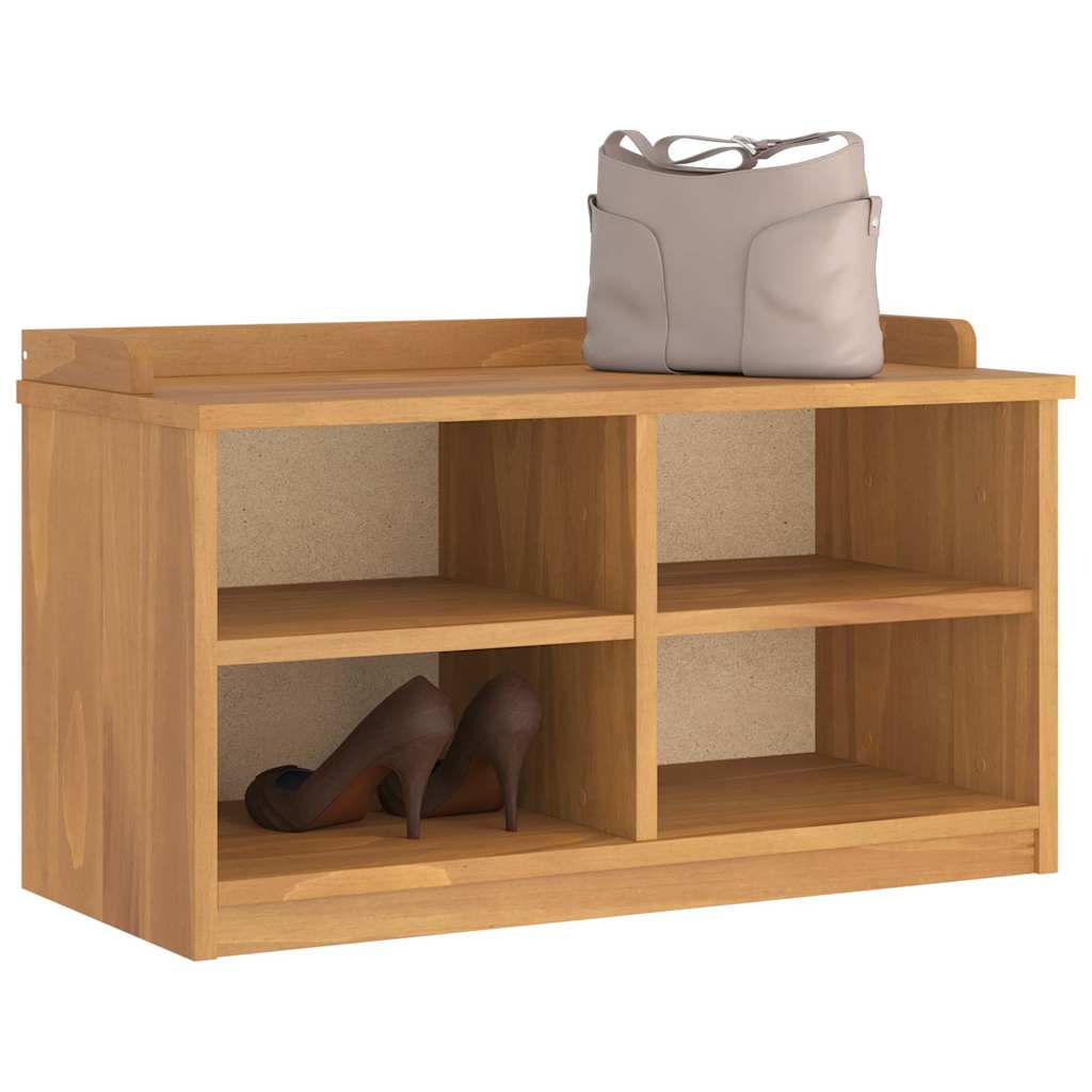 vidaXL Hallway Bench SANDNES 87x40x50 cm Solid Wood Pine 4