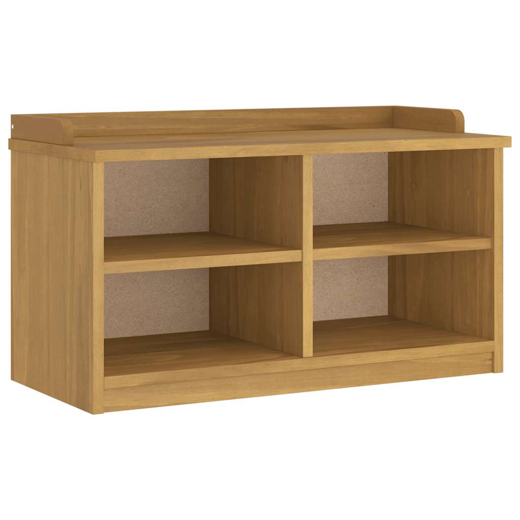 vidaXL Hallway Bench SANDNES 87x40x50 cm Solid Wood Pine 2