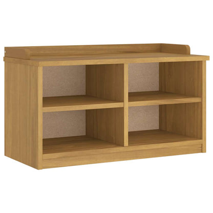 vidaXL Hallway Bench SANDNES 87x40x50 cm Solid Wood Pine 2