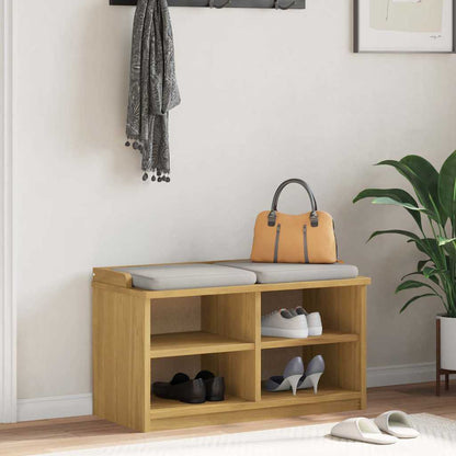 vidaXL Hallway Bench SANDNES 87x40x50 cm Solid Wood Pine 1