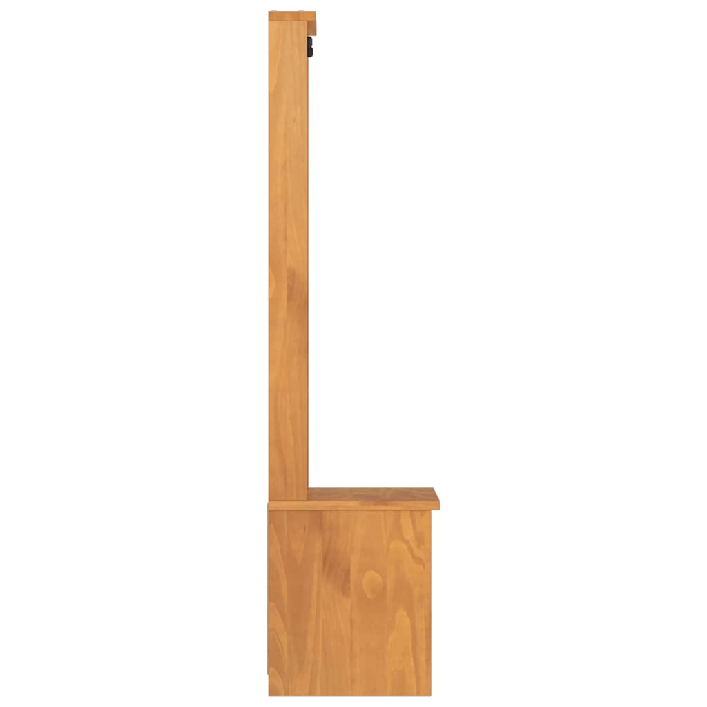 Hall Tree "SANDNES" 45x40x159,5 cm Solid Wood Pine Acacia finish