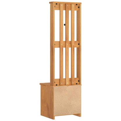 Hall Tree "SANDNES" 45x40x159,5 cm Solid Wood Pine Acacia finish