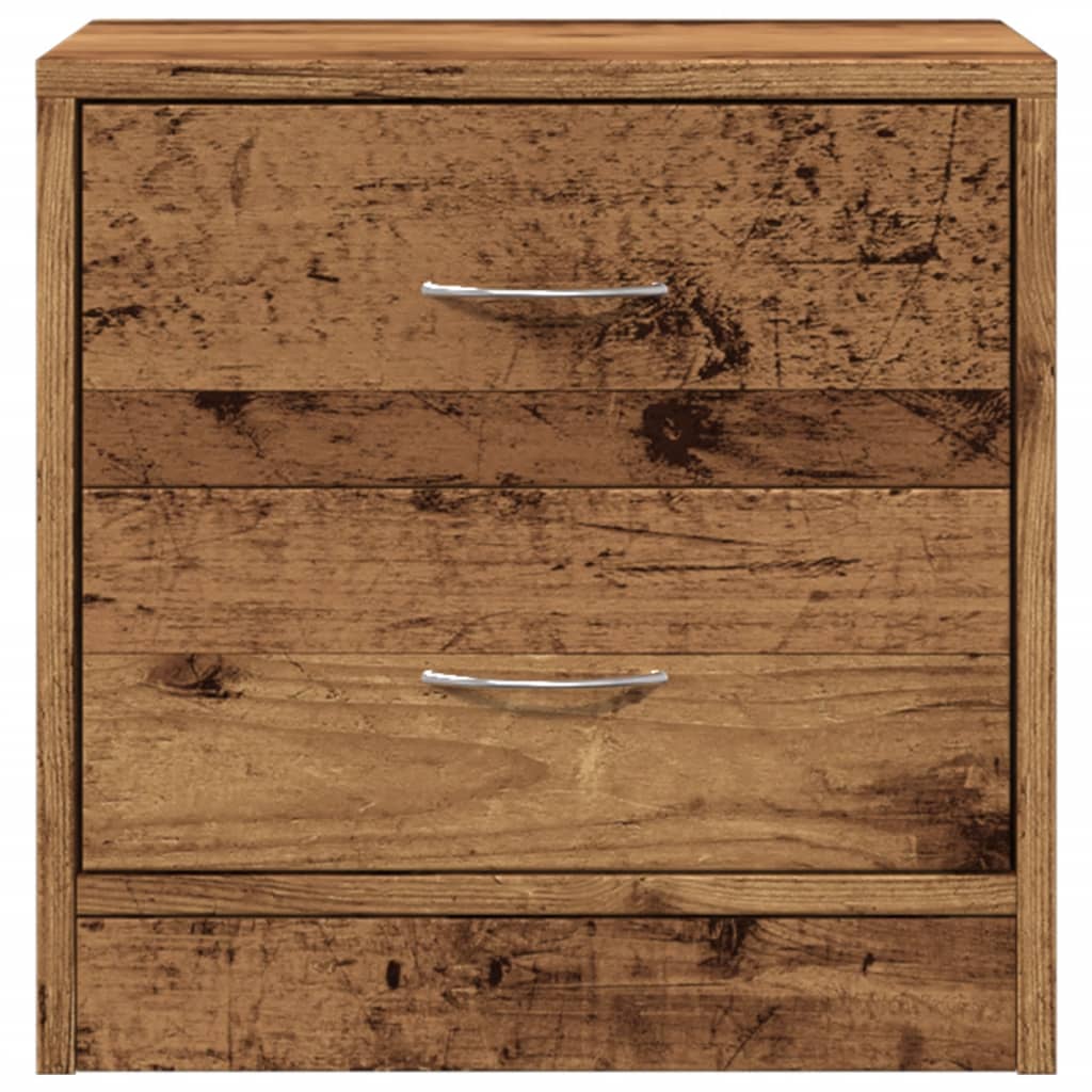 vidaXL Bedside Cabinets 2 pcs Old Wood 40x30x40 cm Engineered Wood 4