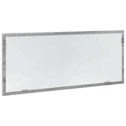 vidaXL LED Bathroom Mirror Grey Sonoma 100x8.5x37 cm Engineered Wood 5