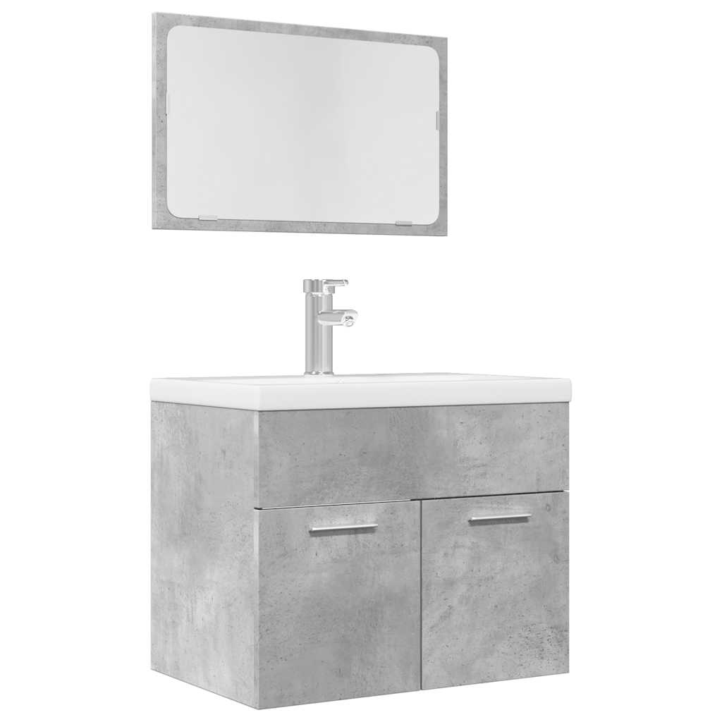 vidaXL 2 Piece Bathroom Furniture Set Engineered Wood