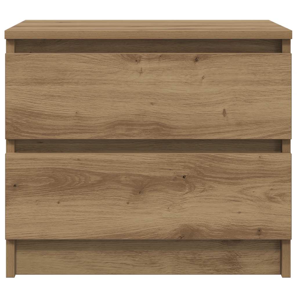 vidaXL Bedside Cabinet Artisan Oak 50x40x43.5 cm Engineered Wood 4