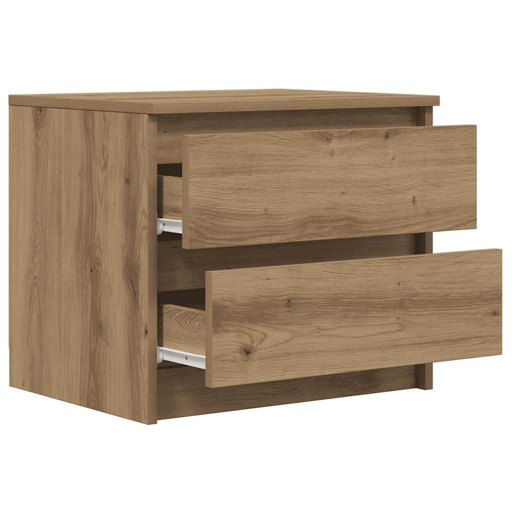 vidaXL Bedside Cabinet Artisan Oak 50x40x43.5 cm Engineered Wood 5