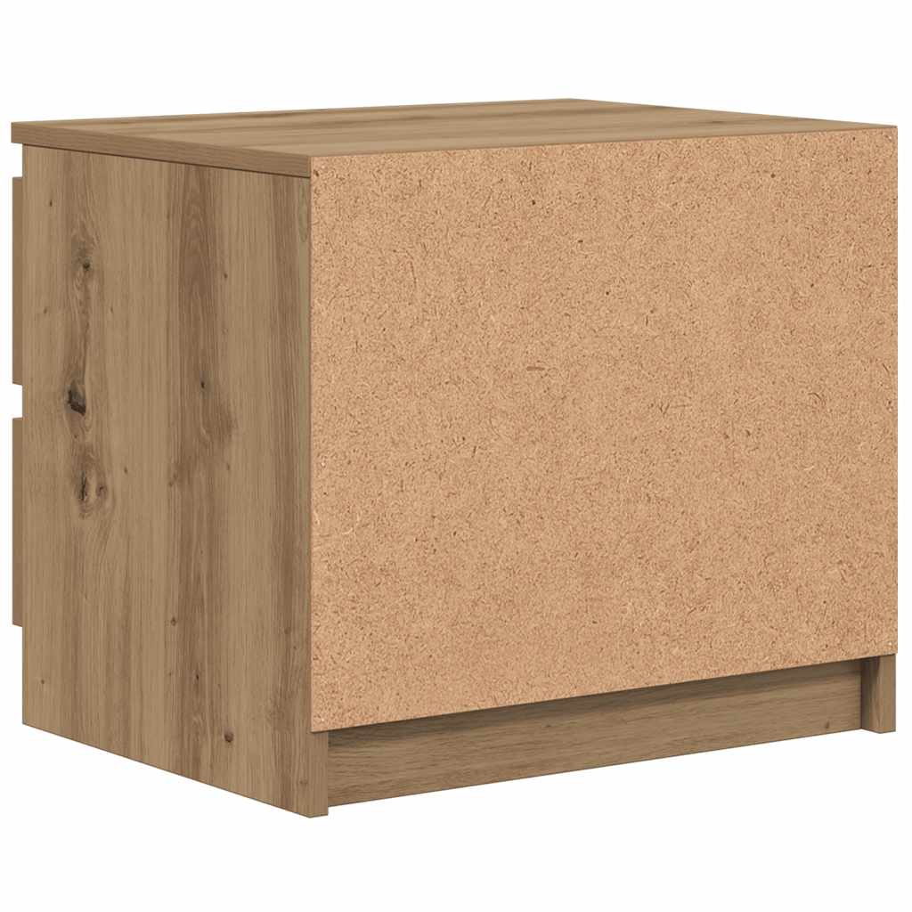 vidaXL Bedside Cabinet Artisan Oak 50x40x43.5 cm Engineered Wood 6