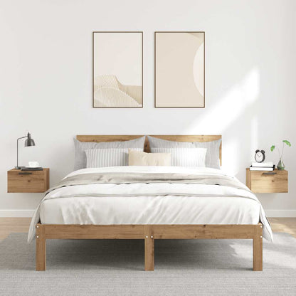 vidaXL Wall-mounted Bedside Cabinets 2 pcs Artisan Oak 34x30x20 cm 3