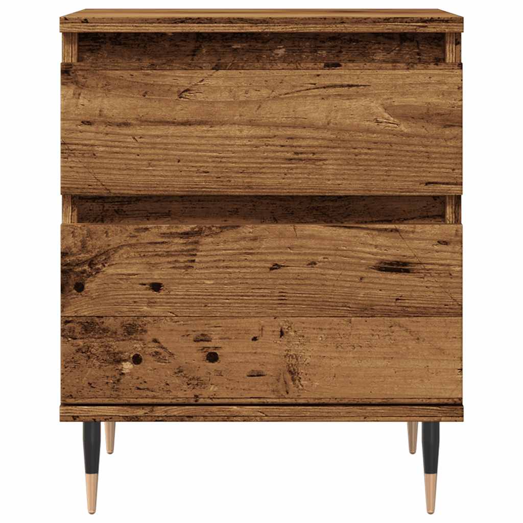 vidaXL Bedside Cabinets 2 pcs Old Wood 40x35x50 cm Engineered Wood 5