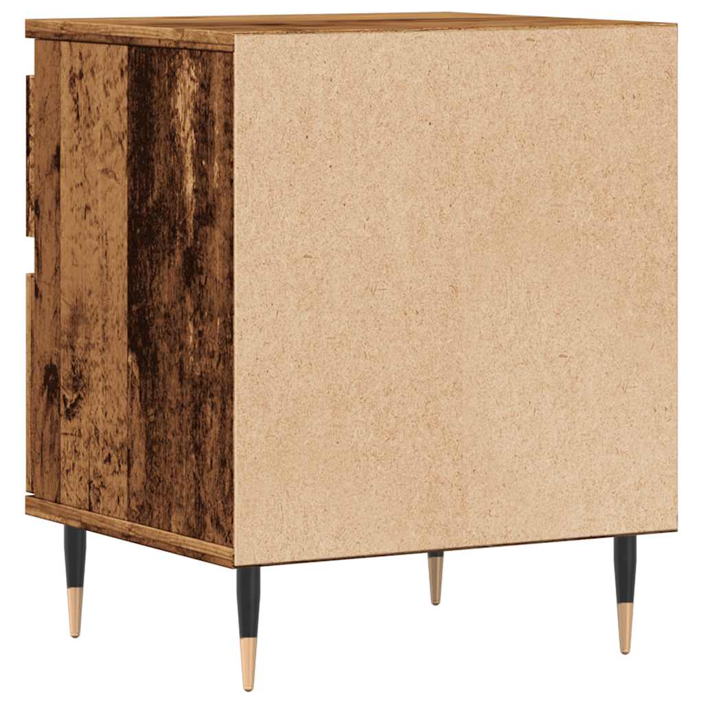 vidaXL Bedside Cabinets 2 pcs Old Wood 40x35x50 cm Engineered Wood 6