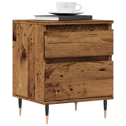 vidaXL Bedside Cabinets 2 pcs Old Wood 40x35x50 cm Engineered Wood 1