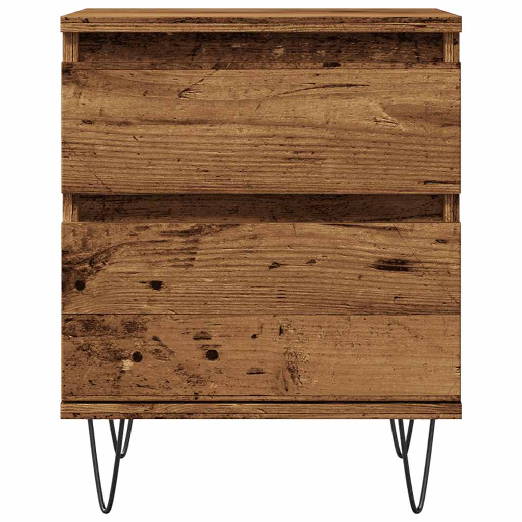 vidaXL Bedside Cabinets 2 pcs Old Wood 40x35x50 cm Engineered Wood 5