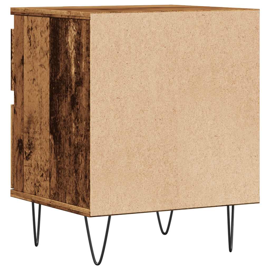 vidaXL Bedside Cabinets 2 pcs Old Wood 40x35x50 cm Engineered Wood 6