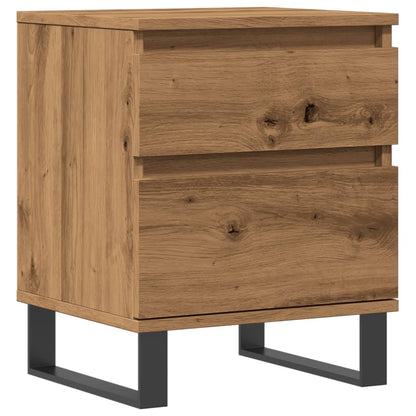 vidaXL Bedside Cabinet Artisan Oak 40x35x50 cm Engineered Wood 2