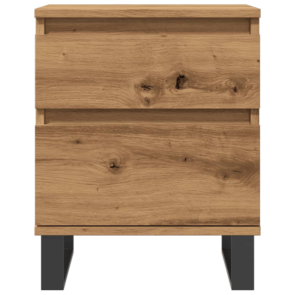 vidaXL Bedside Cabinet Artisan Oak 40x35x50 cm Engineered Wood 4