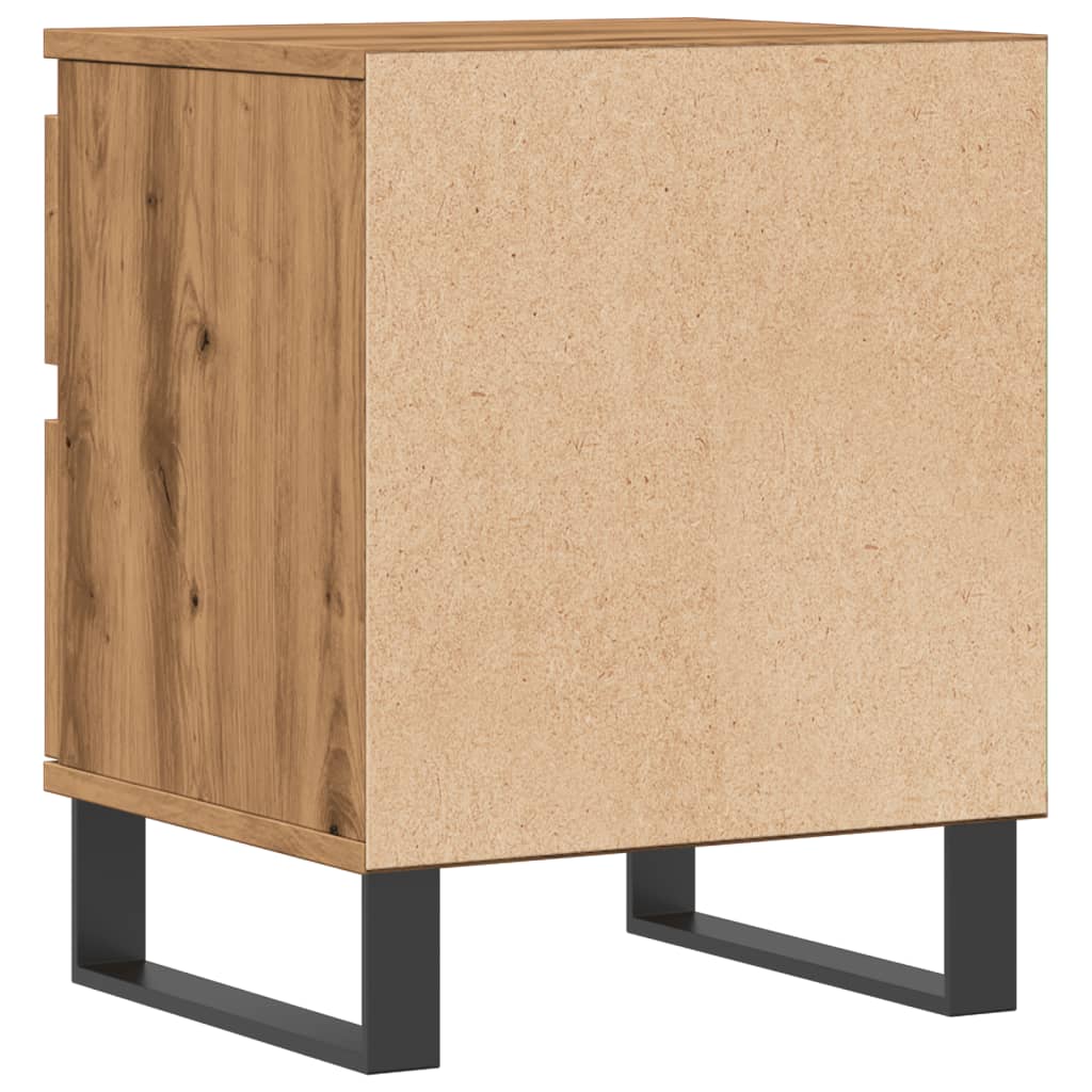 vidaXL Bedside Cabinet Artisan Oak 40x35x50 cm Engineered Wood 6