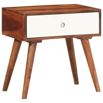 vidaXL Side Table 45x30x45 cm Solid Wood Acacia 1