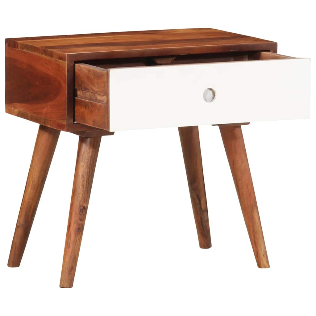 vidaXL Side Table 45x30x45 cm Solid Wood Acacia 2