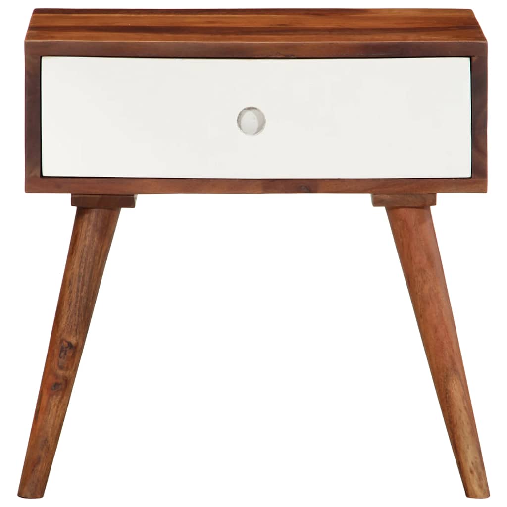 vidaXL Side Table 45x30x45 cm Solid Wood Acacia 3