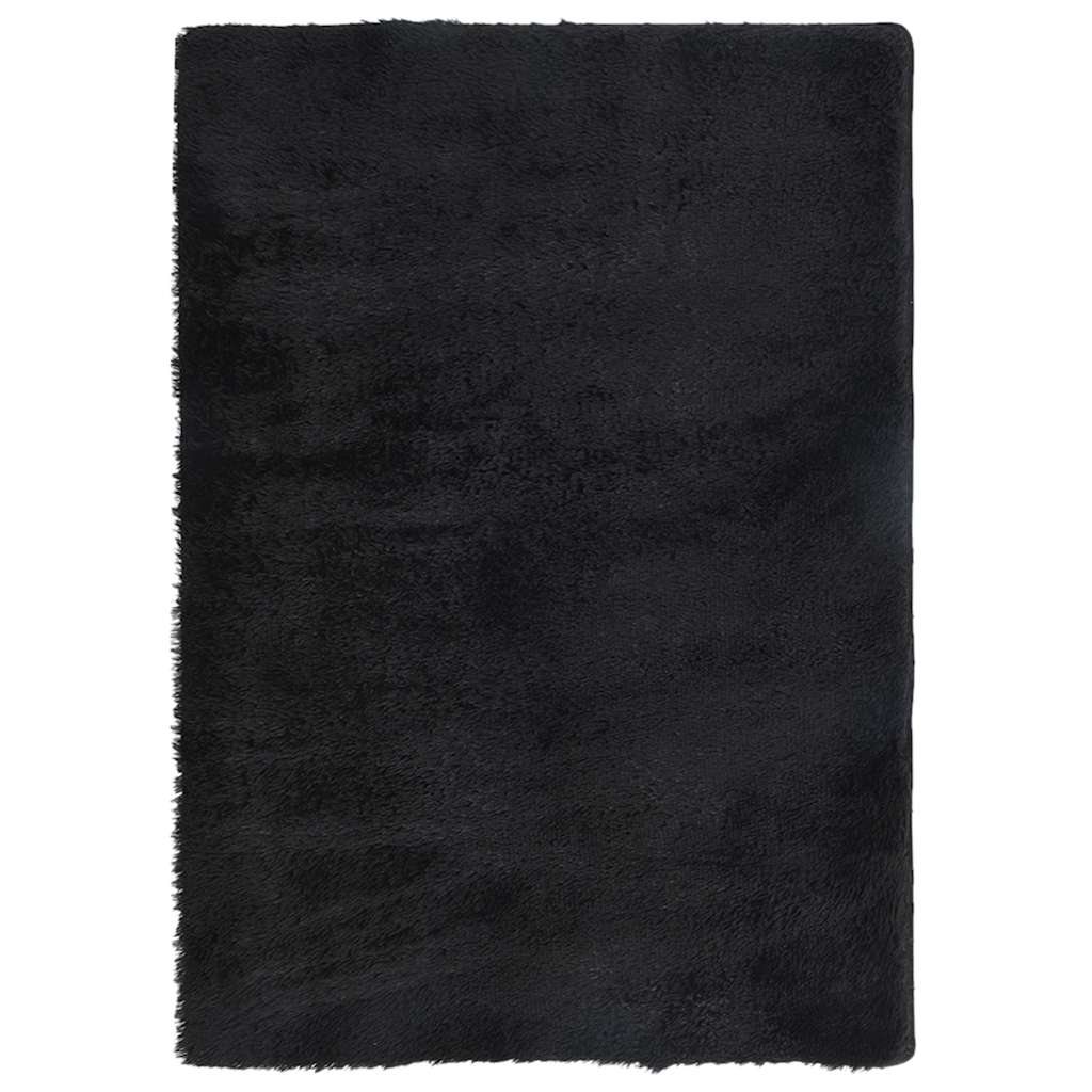 vidaXL Shaggy Rug High Pile NAVARRA Black 160x230 cm Polyester 2