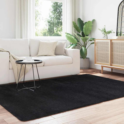 vidaXL Shaggy Rug High Pile NAVARRA Black 160x230 cm Polyester 3