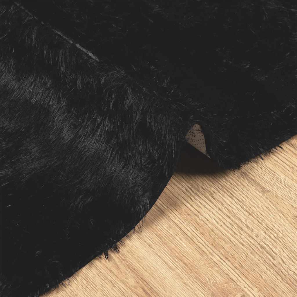 vidaXL Shaggy Rug High Pile NAVARRA Black 160x230 cm Polyester 5