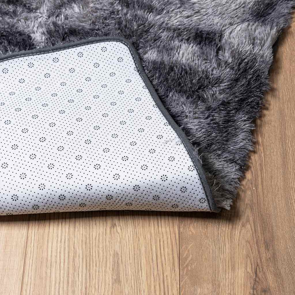 vidaXL Shaggy Rug High Pile NAVARRA Dark Grey 160x230 cm Polyester 6