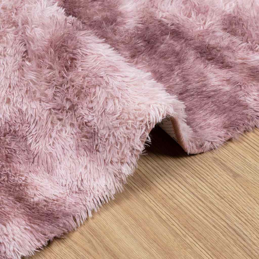 vidaXL Shaggy Rug High Pile NAVARRA Dusty Pink 160x230 cm Polyester 5