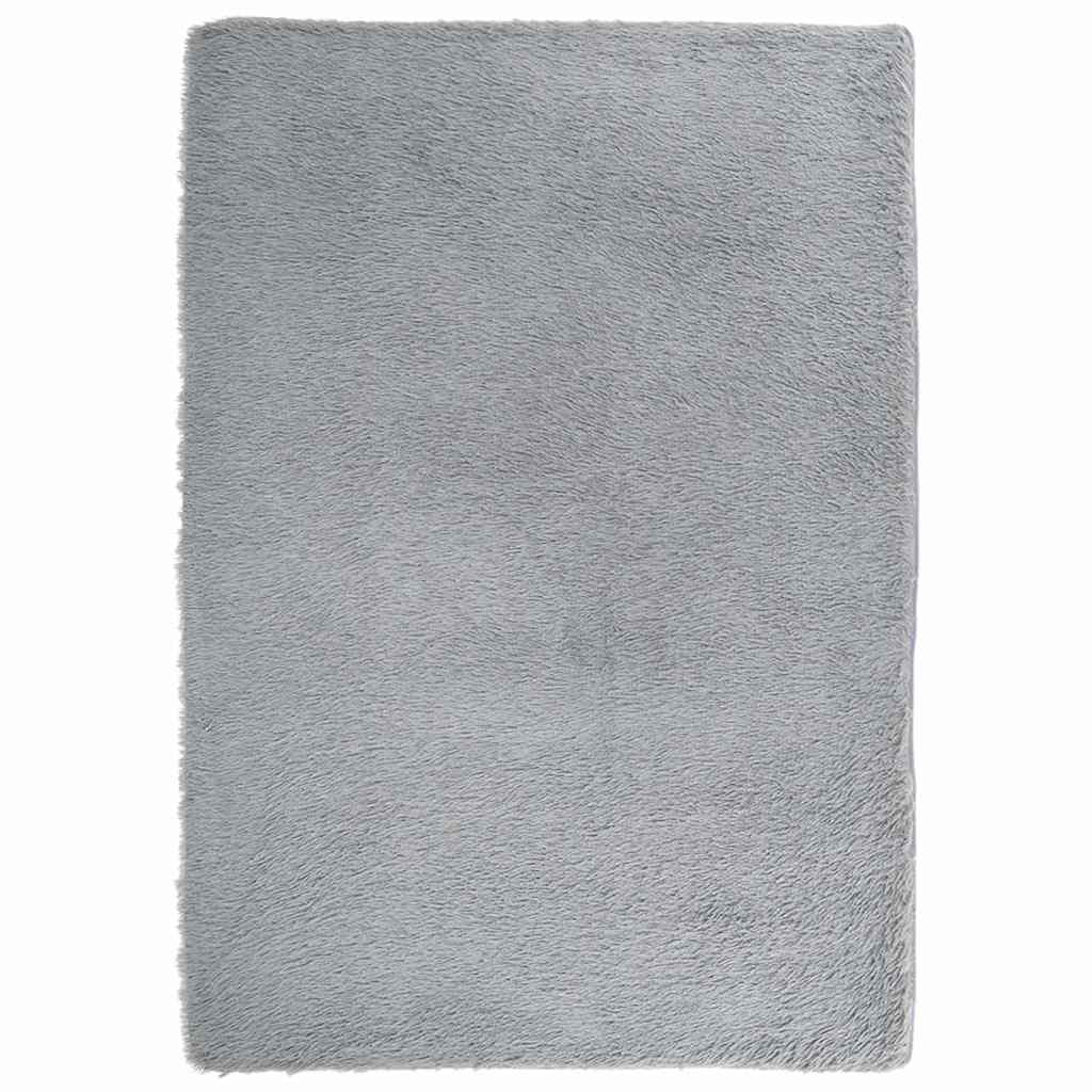 vidaXL Shaggy Rug High Pile NAVARRA Light Grey 160x230 cm Polyester 2